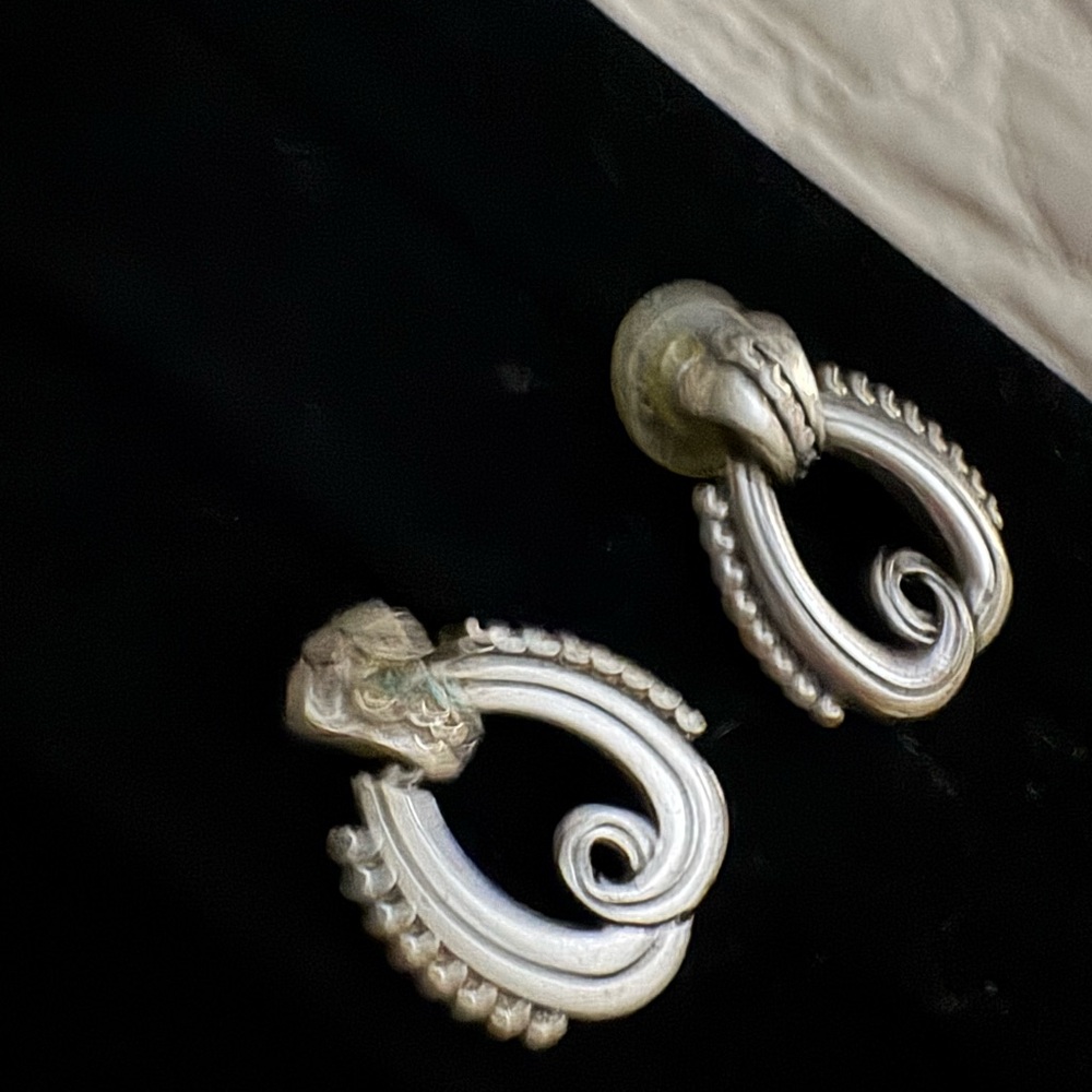 Brighton Silver Scroll Drop Earrings - image 3
